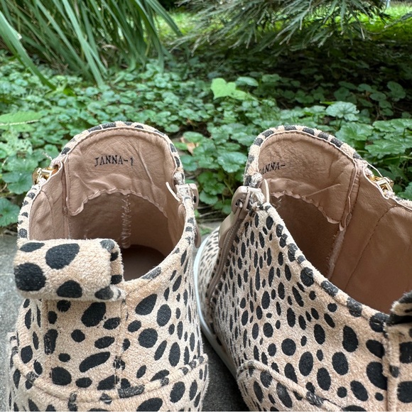 JANNA AMS Leopard Print Wedge high top Boots size 6 NWOT - Picture 4 of 10